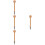 4Pièces Maillet En Bois Khaki Pour Catcher Baseball Softball 9