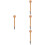 4Pièces Maillet En Bois Khaki Pour Catcher Baseball Softball 8