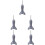 5Pièces Braille ABS Portable Usage 8