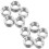 50Pièces Adaptateur Micro Argent En Acier Pour Caméra 3