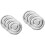 6Pièces Inserts Aluminium Argent Pour Rangement Fards Blushs DIY 5