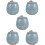 5Pcs Small Sky-Blue Ceramic Dog Cat Pet Urns Ashes Storage Memorial 9