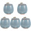 5Pcs Small Sky-Blue Ceramic Dog Cat Pet Urns Ashes Storage Memorial 3
