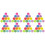 600Pièces Disques Maths Eva Colorés Jouets Educatifs Pour 4