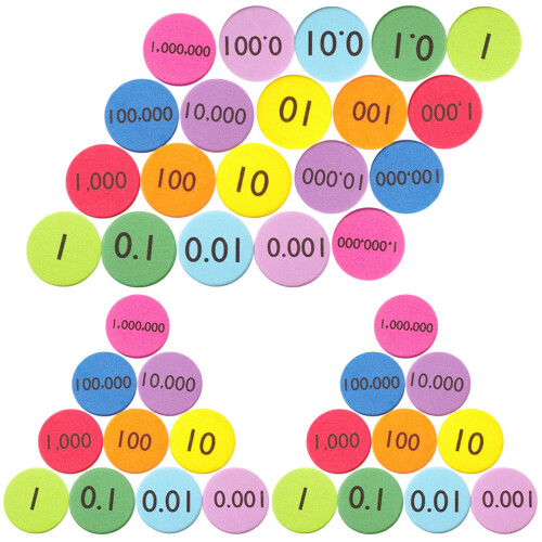 600Pièces Disques Maths Eva Colorés Jouets Educatifs Pour 1