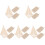 15Pièces Lavettes Ramie Coton Kaki Usage 4
