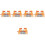 5Pcs Multi Color Wooden Train Railing Barriers for Educational Play 6