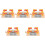 5Pcs Multi Color Wooden Train Railing Barriers for Educational Play 5