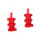 2Pièces Fixation Extincteur Nylon Rouge Pour Usage Polyvalent 4
