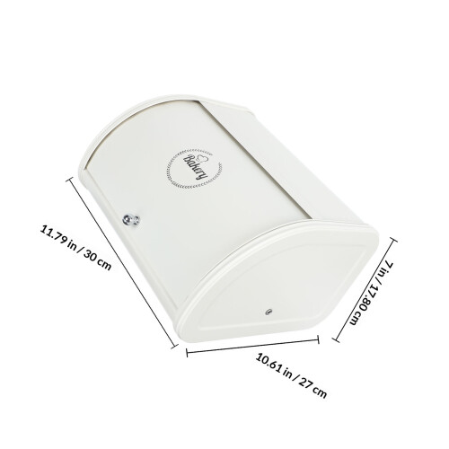 1Pièces Boîte À Pain Fer Beige Conteneur Usage 1