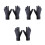 3Paires Kayak Noir Néoprène Protection Isolation 4
