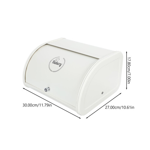 1Pièces Boîte À Pain Fer Beige Conteneur Usage 2