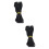 2Pcs Black Knitting Elastic Band Durable Stretch Cord for Sewing Use 8