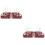 2Pcs Pink Bottle Drying Rack PP Portable Foldable 8