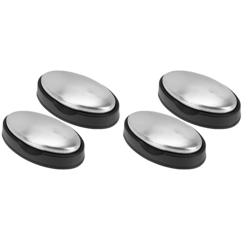 4Pièces Acier Inoxydable Main Argenté 1