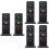 6Pcs Realistic Mini Railroad Light Model Black Sand Table Material 8