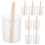 2Ensembles Gobelets Silicone Pour Résine Avec Raclettes Bois Solides 2