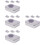4Pcs Silver Cookie Packaging Boxes with Lids for Storage 9