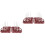 2Pcs Pink Bottle Drying Rack PP Portable Foldable 6