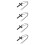 4St Zwarte Auto Hanger Kruis Design Met Lange Levensduur 8