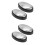 4Pièces Acier Inoxydable Main Argenté 4