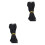 2Pcs Black Knitting Elastic Band Durable Stretch Cord for Sewing Use 4