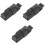 3Pièces Harmonica PU Noir Protection Pratique Et Élégant 5