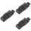 3Pièces Harmonica PU Noir Protection Pratique Et Élégant 7
