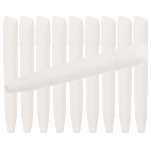 60Pcs White Paint Pen Replacement Nibs Smooth Fiber Marker Pen Tips
