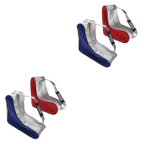 4Pcs Blue Ice Skating Bag for Roller and Inline Skate Storage Use 2
