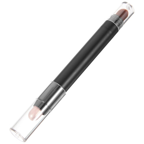 3Pcs Light Brown Eye Shadow Brush and Stick ABS Reusable Makeup Pen 2