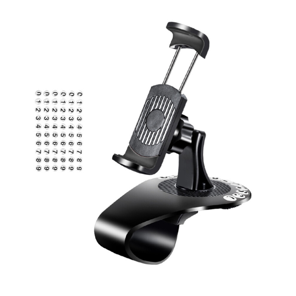 2Pcs Car Phone Support With 360 Rotation For Smartphone Gps Black 603036403939