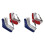 4Pcs Blue Ice Skating Bag for Roller and Inline Skate Storage Use 2