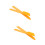 200Pcs Orange Plastic Caulking Spatulas Home Floor Bath Sealant Tools 9