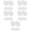 250Pcs White Paper Chocolate Wrappers Wedding Candy Packaging 8
