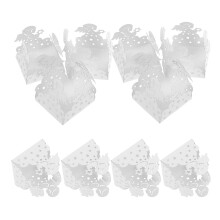 250Pcs White Paper Chocolate Wrappers Wedding Candy Packaging