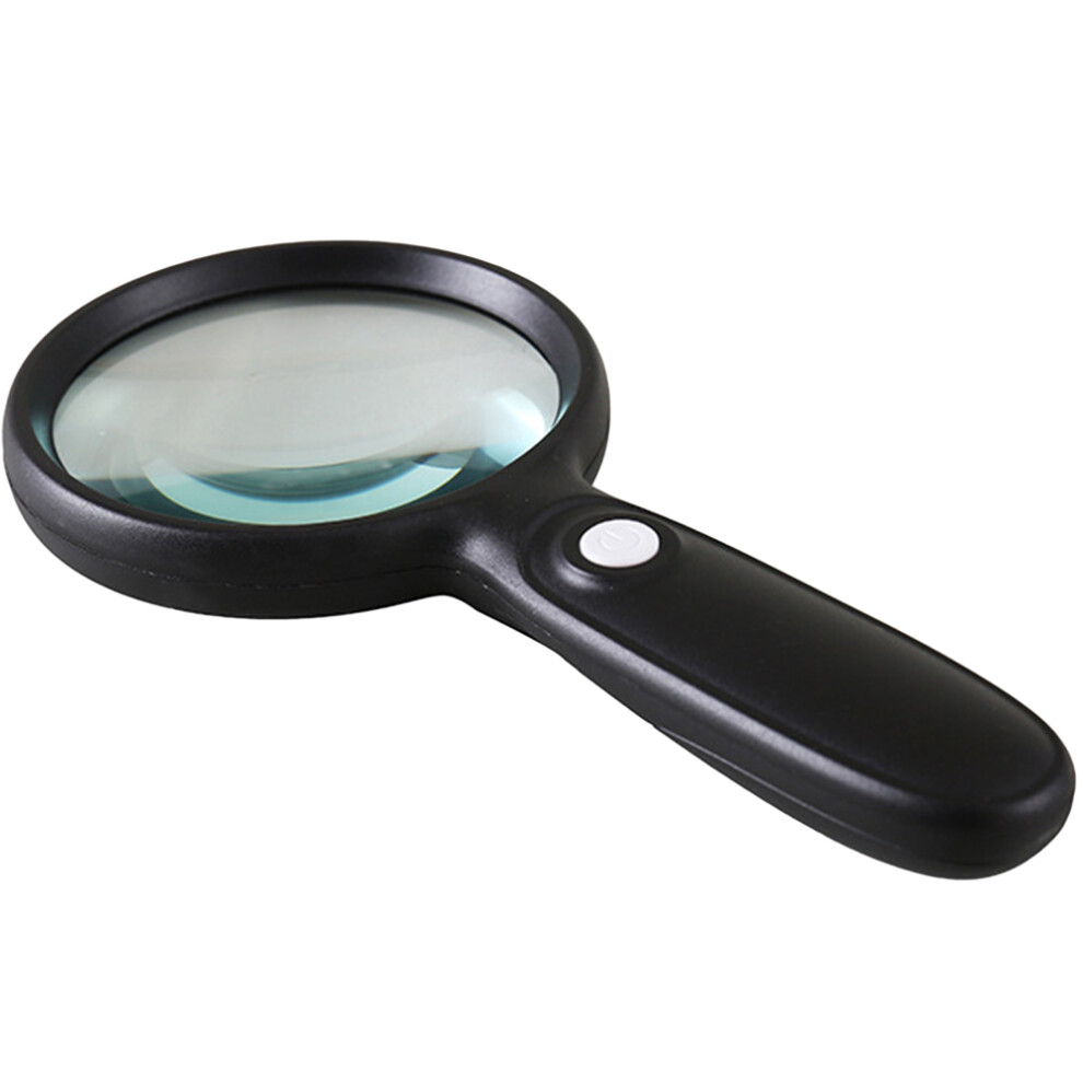 Inoomp 3Pcs Illuminated Magnifier With Non-Slip Grip Black For Seniors