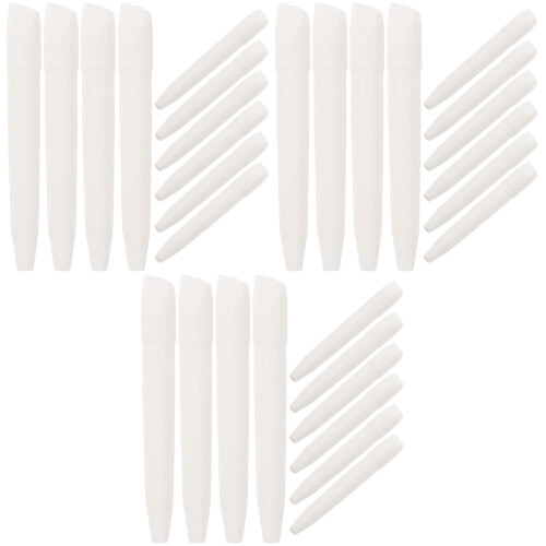 60Pcs White Paint Pen Replacement Nibs Smooth Fiber Marker Pen Tips 2