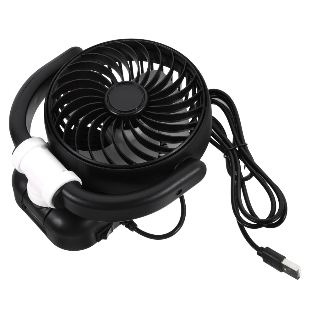 3Pcs Usb Car Backseat Cooling Fan Portable Vehicle Fan White 603036433608
