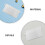 36Pcs White PVC Vertical Blind Accessories Bottom Weights Replacement 7