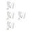 4Pcs Private Money Container White Plastic Hidden Charger Safe Box 9