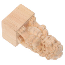 3Pcs Decorative Wood Lamp Finials Khaki Roman Bridge Style Finish
