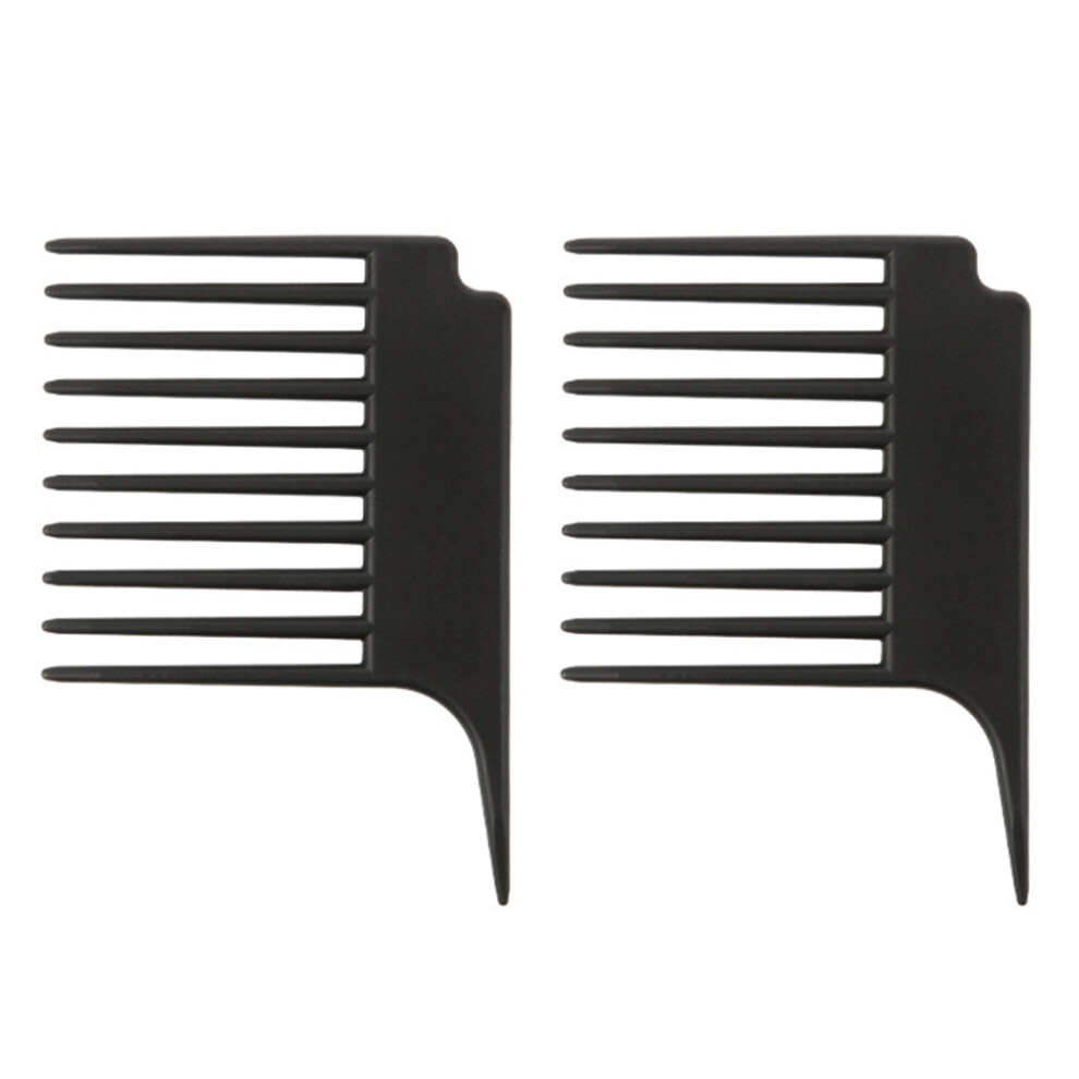 Totority Unisex Black 6Pcs Flexible Plastic Haircut Comb Detangle Comb For Curly Hair