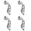 4Pcs Silver Pot Lid Handles Universal Replacement Easy Grip 7