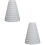 2Pcs Durable White Range Hood Exhaust Ring Multi-Purpose Vent Adapter 5