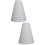 2Pcs Durable White Range Hood Exhaust Ring Multi-Purpose Vent Adapter 6