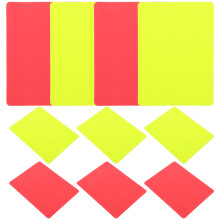 50Pcs Assorted Color Soccer Referee Red Yellow PVC Cards for Matches