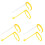 6Pcs Convenient Pig Insemination Rack Yellow Elastic Clip for Home Use 4