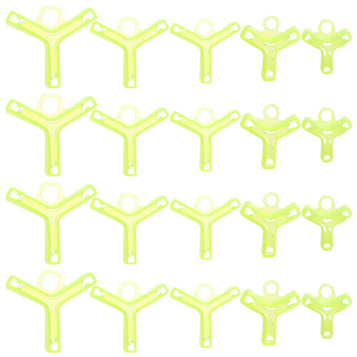 1250Pcs Yellow Fishing Hook Bonnets Thickened Protective Hook Caps 2