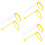 6Pcs Convenient Pig Insemination Rack Yellow Elastic Clip for Home Use 8